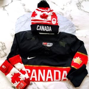 Team Canada IIHF Hockey Jersey, Toque & Mittens